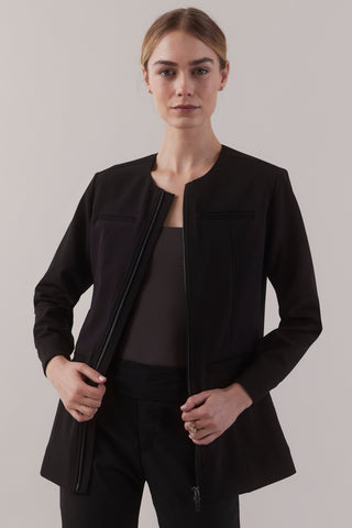 Jewel Clinical Jacket   Black
