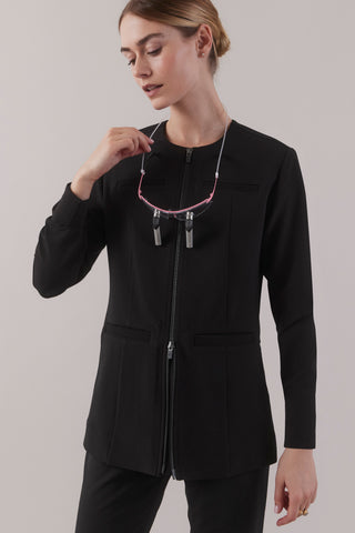 Jewel Clinical Jacket   Black