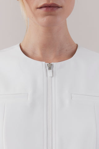 Jewel Clinical Jacket   White