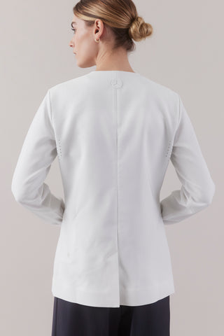 Jewel Clinical Jacket   White