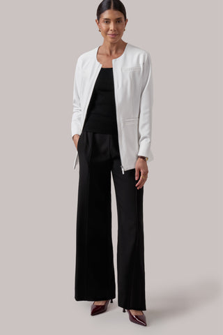 Jewel Clinical Jacket   White