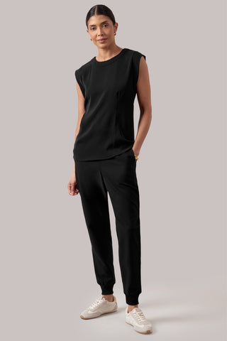 Cap Sleeve Top   Black