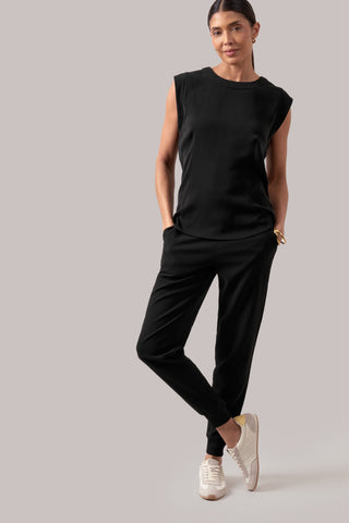 Cap Sleeve Top   Black