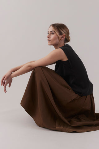 Cap Sleeve Top   Black
